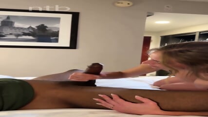 Cuckold Blond White Hotwife Feels Bbc For The First Time