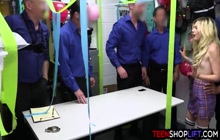 Recidivist Teen Thief Gangbang Fucked By LP Officers On Duty