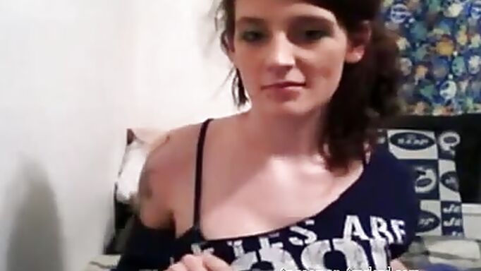 Hottie Brunette Girlfriend Getting Naughty For The Webcam