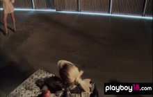 Skinny Luciana Suarez Checked By Her Boss And His Wife Andressa De Barros