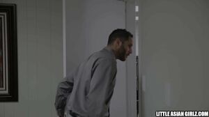 Nerdy Asian Agent Is Caught Fucking Dildo At Interview