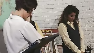 Brutal Teacher Spanks Her Stud In The Classroom