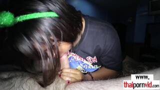 Horny European Guy Fucking Gently A Cute Faced Amateur Thai Massage Teen Ja