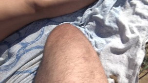 French Amateur Milf Lets Perverted Man Cum On Her Pussy On The Beach