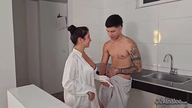 Latina Milf Silvana Lee Takes Stuffed By Her Husband’s Tattooed Boyfriend