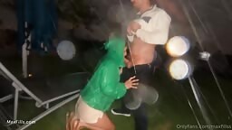 Hailey Rose   Hurricane Fuck Public In The Rain