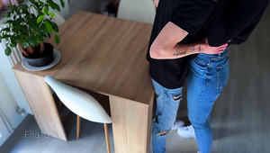 Picked Up Shy Blonde And Fucked Her, Filming On A Camera In A Flat