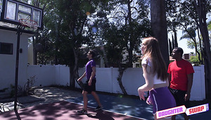 Interracial Stepfamily Group Sex After Sport.