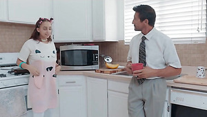 Horny Teen Step Daughter Seduces Her Step Dad