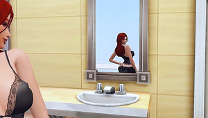 Naughty Animated Bitch Is Hotly Fucked By Her Shemale Stepmoms Big Dick.