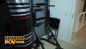 Home Movie Showing A Pretty European Girl Who Fucks Anally