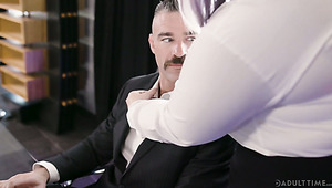 Ardent Purple Haired BBW Is Properly Fucked Doggy By Aroused Charles Dera