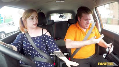 Voluptuous Redhead Fucks In Car 1   Harley Morgan