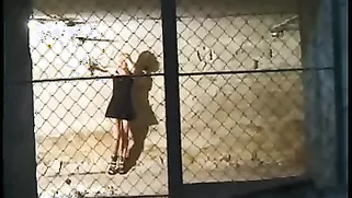 Leggy Blonde With Chained Hands Gets Treated Hard