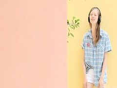 Fingering Of Super Bony Russian Chick