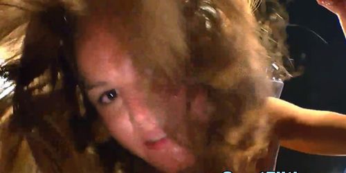 European Slut Gets Bukkaked