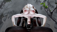 3D Big Boobs Asian Milf Cheating With Big Black Cock In Public