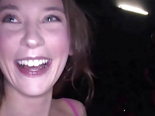 One German Skank Gets Gangbanged And Creampied By Horny Guys