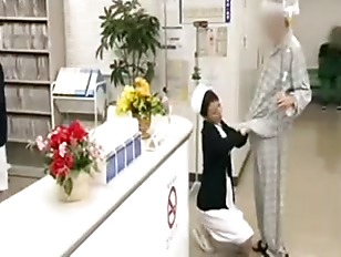 Dutiful Japanese Nurse Services Patient