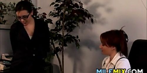 Lesbians In The Office