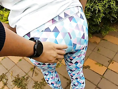 Gorgeous Blonde Wearing A Glasses Gives An Amazing Blowjob Outdoor