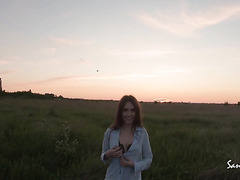 Outdoors Blowjob And Facial After Doggy With A Petite GF In POV