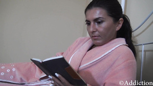 Fantasy In The Diary: Brunette MILF Rubbed While Sleeping During The Night