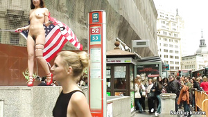 Hairy American Tourist Pounded In Bdsm Bar