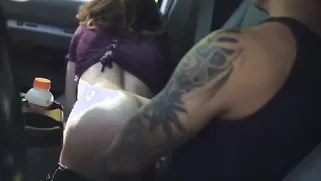 Driver With Tattoos Nicely Fucks A Bitchy Miniature Teen From Behind