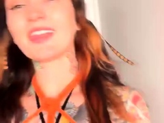 British Amateur Teen In Hot Stockings Fucks Lucky Older Guy