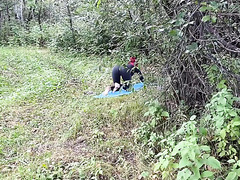 Sexy Redhead With Huge Ass Calls Me To A Walk In The Forest And A Quick Anal Pounding Amdst The Trees