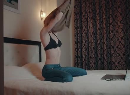 Teen Ukrainian Masturbates On Her Bed