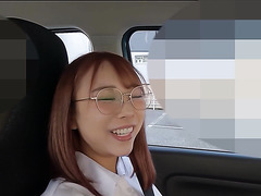 Japanese Mistress Plays With His Penis While Driving