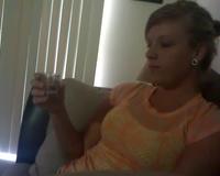 Courtney   Reluctant Cum Drinking