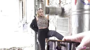 GERMAN SCOUT   Hard Anal Casting Sex For Russian Girl Aura Sin With Round Ass By Big Dick Agent